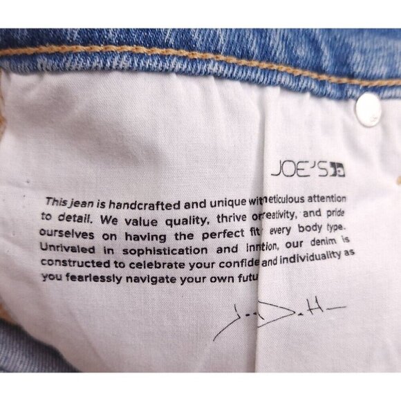 Joe's Jeans HR Smith Short 4" Cut Hem & Slit Jean Shorts in Cindy Blue NWT - Picture 12 of 14